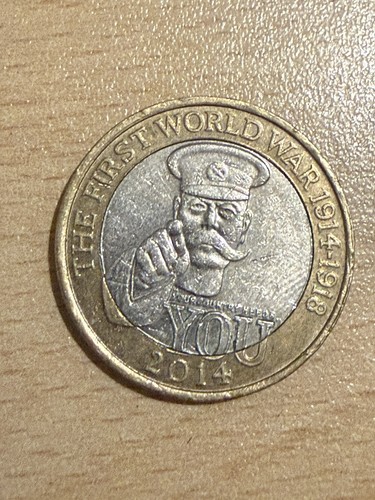 2014 two pounds coin - £2,