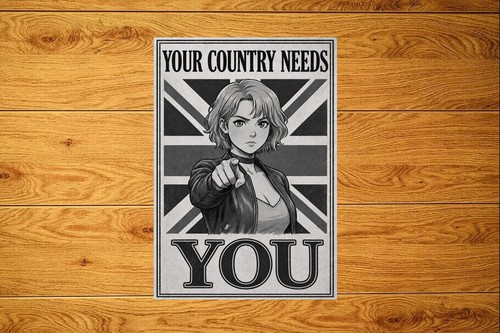 Your country needs you sticker - country,