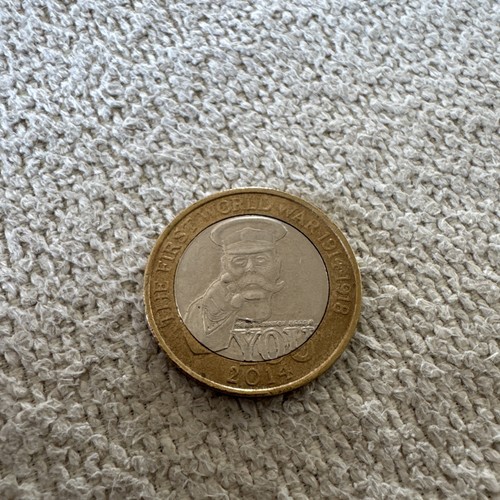 2014 two pound coin 100th - 2014, £2